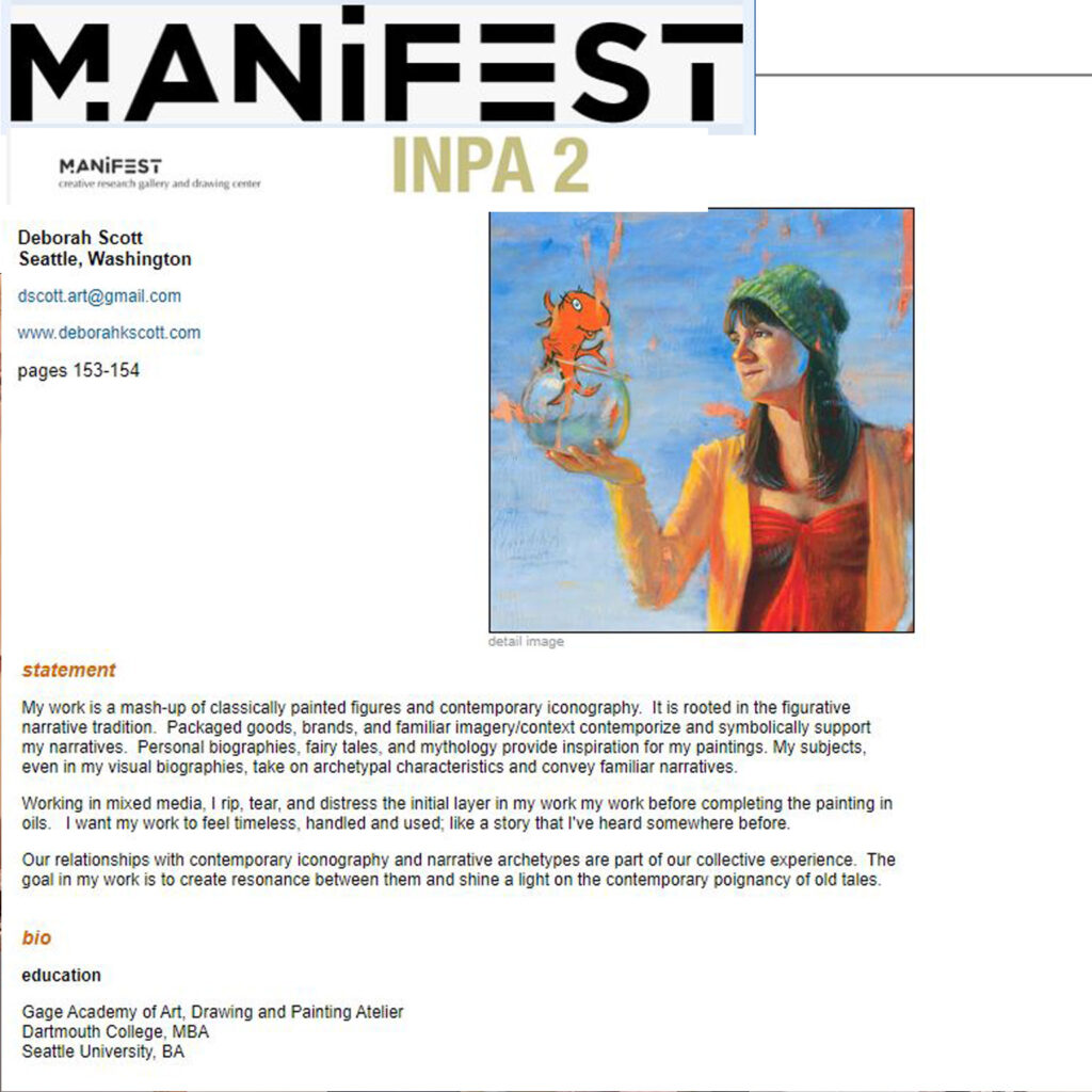 Manifest Gallery INPA 2 International Painting Annual Deborah Scott 2011